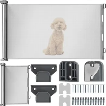 Elektrický lapač Výsuvná bezpečnostní roleta do dveří – šedá - 157 cm