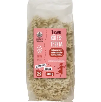 Příloha Éden Prémium Tesók Bezlepkové jáhlové těstoviny se sníženým obsahem sacharidů fusilli (200g)