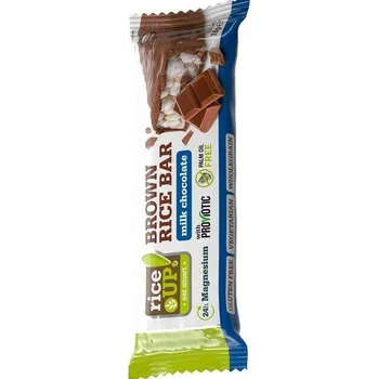 Potravina Rice Up Bezlepková rýžová tyčinka v mléčné čokoládové polevě (18g)