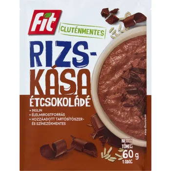 Fit Bezlepková Rýžová kaše s čokoládou a inulinem (60g)