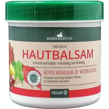 Přírodní produkt Herbamedicus Balzám na křečové žíly s extraktem listů červeného révy a kaštanu koňského (250ml)
