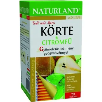 Sušené ovoce Naturland Porcovaný čaj hruška a citrónová tráva (20ks)