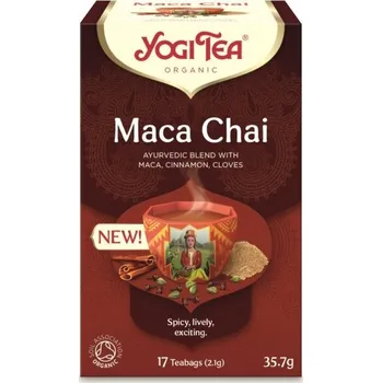 Rostlinná pomazánka Yogi Tea® Bio Ajurvédský čaj Maca Chai (17ks)