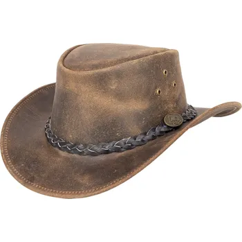 Klobouk SCIPPIS Fleetwood – kožený klobouk ve vintage vzhledu Velikost: 59 cm (L)