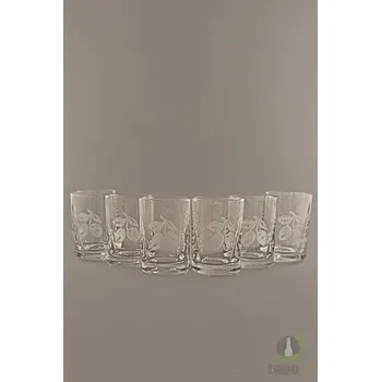 Pískovaná sada panáků - Švestky