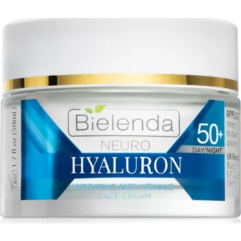 Pleťový krém Bielenda Neuro Hyaluron hydratační pleťový krém na den i noc 50+ 50 ml