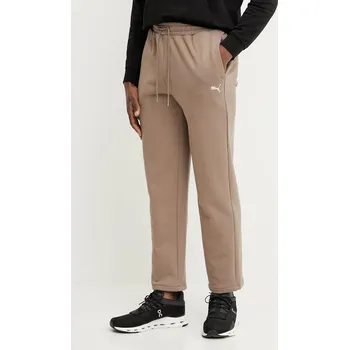 Bavlněné tepláky Puma 629651 hnědá 84X, vel. XL