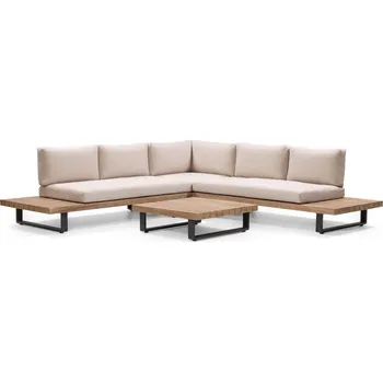 Zahradní sestava Sada zahradního nábytku BASTEN z masivu akáciové dřevo/béžová