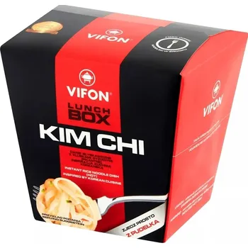 Hotové jídlo Vifon Lunch Box Instantní rýžové nudle s příchutí Kimchi - pikantní (85g)