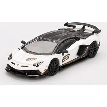 autíčko Lamborghini Aventador SVJ 63 bílá LHD 1:64 - MiniGT Lamborghini Aventador - kovový model