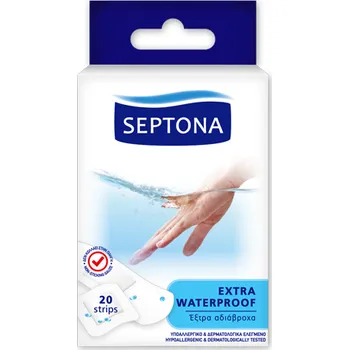 Náplast Septona Extra Waterproof náplasti – voděodolná (20ks)