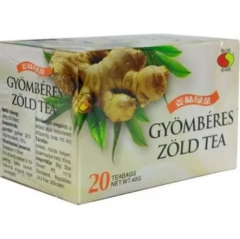 Sušená zelenina Big Star Porcovaný zelený čaj se zázvorem (20ks)