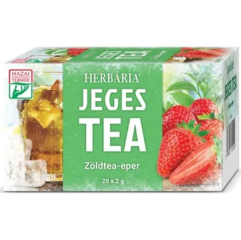 Sušené ovoce Herbária Ledový čaj zelený čaj a jahoda (20ks)