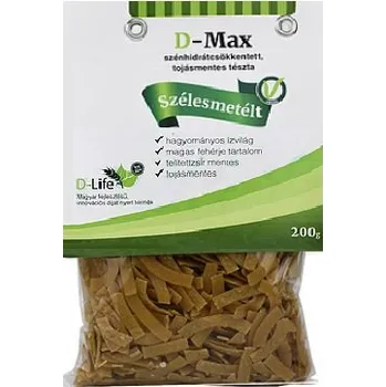 Příloha D-Life D-Max Těstoviny se sníženým obsahem sacharidů široké nudle (200g)