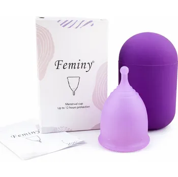 Menstruační kalíšek Feminy Sada Menstruační kalíšek + sterilizér Barva: Fialová, Velikost: S