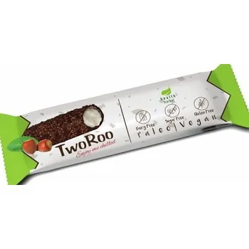 TwoRoo Bezlepková Citronově vanilková tyčinka v hořké čokoládě s oříšky se sladidlem (30g)