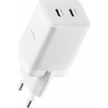 Rychlonabíječka do sítě Allity GaN PD QC ATC-01-45WCC 2x USB-C 45W bílá
