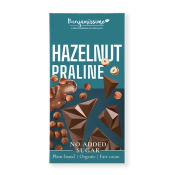 Čokoláda Benjamissímo Praline Bio Veganská pralinková čokoláda slazená erytritolem (60g)