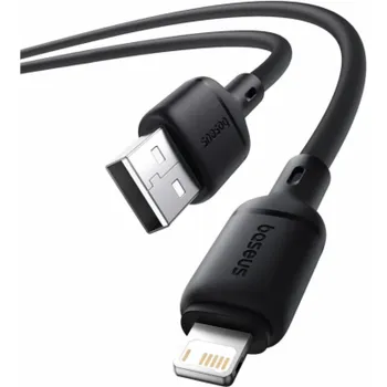 Datový kabel Kabel Baseus Silky USB/Lightning 1m 2.4A černý