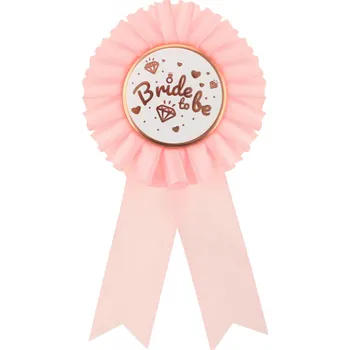 Svatební dekorace Godan Brož pro budoucí nevěstu - Bride To Be - Rozlučka se svobodou - růžová