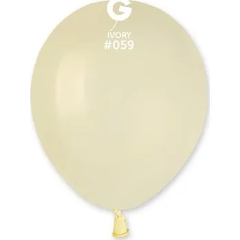 Balónek Gemar Balloons Balónek latexový MINI - 13 cm – Slonová kost 1 KS