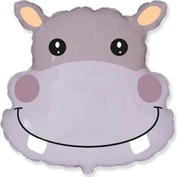 Balónek Flexmetal Balón foliový Hroch - safari - 56 cm