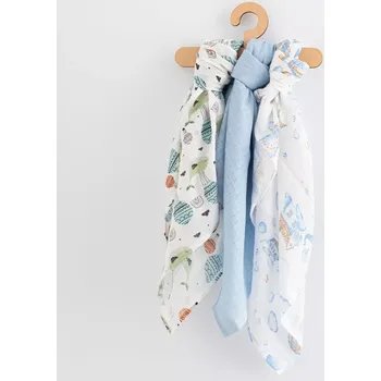 látková plena bavlněné pleny s potiskem pro chlapce 70 × 80 cm, 3 ks