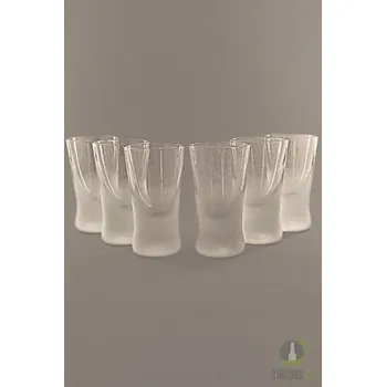 Pískovaná sada panáků - Kónický