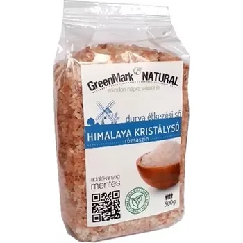 Kuchyňská sůl GreenMark Natural Himálajská sůl růžová hrubozrnná (500g)
