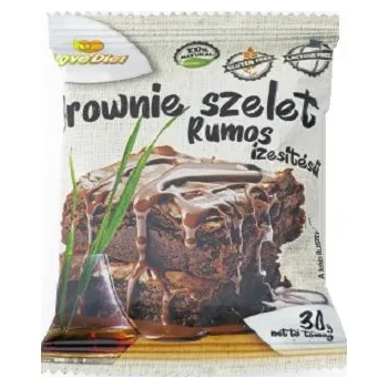 LoveDiet Bezlepkový Brownie kakaový s rumovou příchutí (30g)