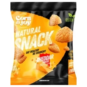Chips Corn & Joy Bezlepkový Snack kukuřičný s příchutí čedaru (40g)