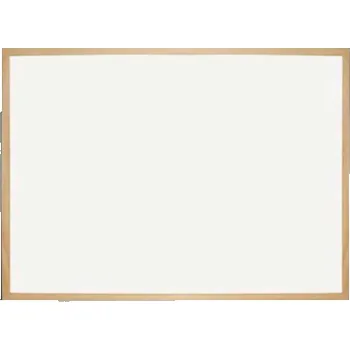 Kancelářský nábytek Bílá magnetická tabule s dřevěným rámem