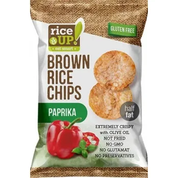 Chips Rice Up Bezlepkový rýžový chips s paprikovou příchutí (60g)