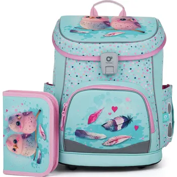 Školní batoh Lehká školní aktovka Topgal Ptáčci DIDI 25001 SET SMALL