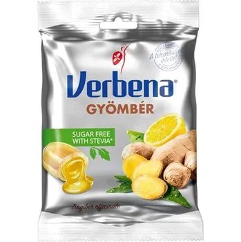 Žvýkačka Verbena Light bonbóny Zázvor + Vitamín C bez cukru (60g)