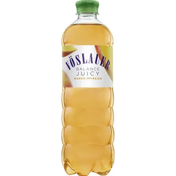 Energetický nápoj Vöslauer Balance Juicy mango broskev (750ml)