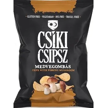 Chips Csíki Chips Bezlepkové bramborové chipsy ochucené hřibem smrkovým (50g)