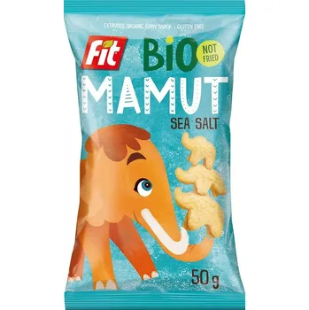 Chips Fit Bio Mamut Bezlepkový kukuřičný snack s mořskou solí (50g)