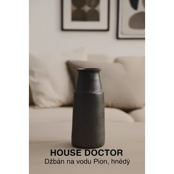 HOUSE DOCTOR Džbán na vodu Pion, hnědý