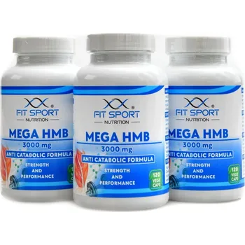 Fitsport nutrition Mega HMB 3000 mg 3 x 120 vege kapslí Fitsport nutrition Mega HMB 3000 mg 3 x 120 vege kapslí