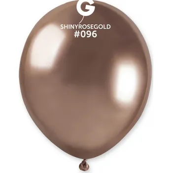 Balónek Gemar Balloons Balónek chromovaný MINI - 13 cm - lesklý růžovo zlatý - 1ks