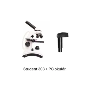 Školní mikroskop Student 303 40-640x + USB PC okulár