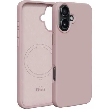 Pouzdro na mobilní telefon Silikonové TPU pouzdro Etteri Mag pro iPhone 16 světle růžové