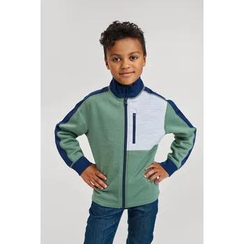 Chlapecká mikina Dětská mikina Reima Merin 5200388B.9BYA zelená 77X, vel. 152