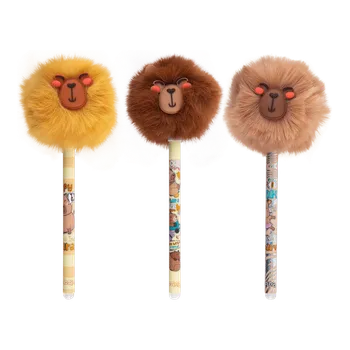 Gumovatelné pero Colorino POM POM, 0,5mm, mix motivů kapybara