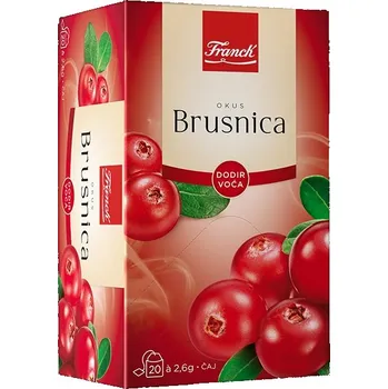 Sušené ovoce Franck Ovocný čaj s brusinkovou příchutí porcovaný (20ks)