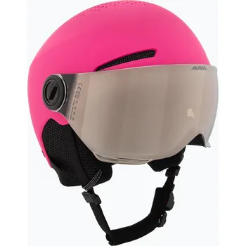 Dětská lyžařská helma Alpina Zupo Visor Q-Lite pink matt