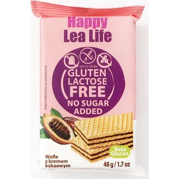 Flis Lea Life Bezlepkové oplatky s kakaovou náplní bez cukru (48g)