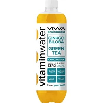 Energetický nápoj Viwa Vitaminwater BrainBoost Zero nesycený nápoj s příchutí mango-limetka (600ml)