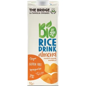 Rostlinné mléko The Bridge Bio Rýžový nápoj mandlový (1L)